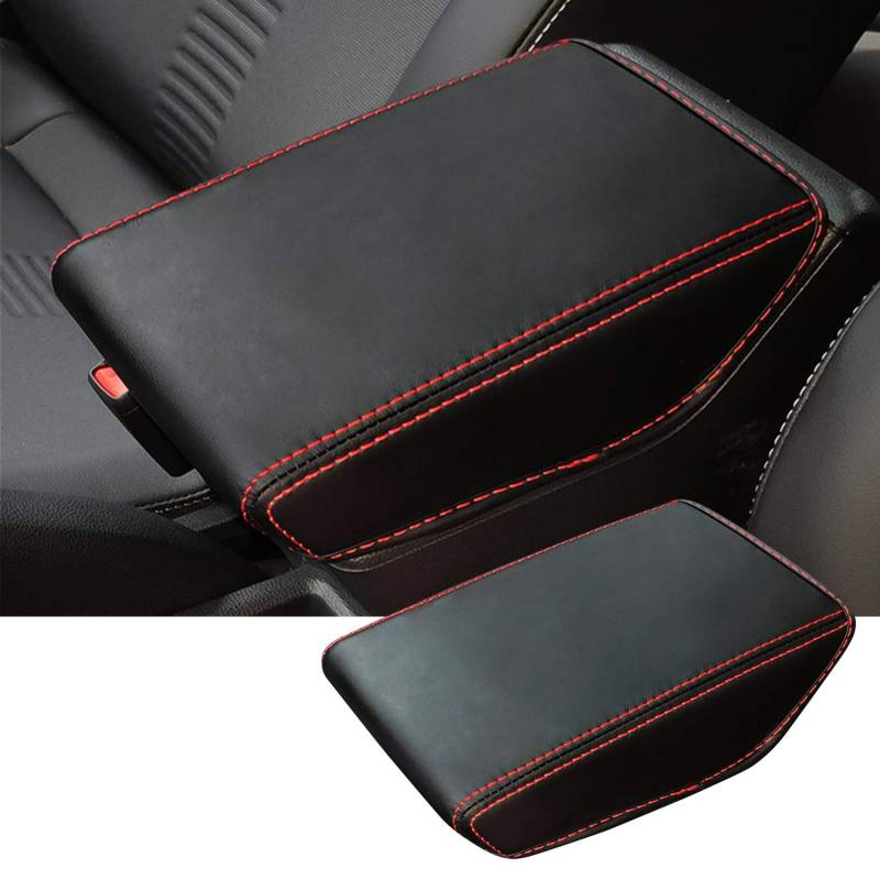 CDEFG Kompatibel mit VW Polo AW MK6 Taigo 2018-2024 2025 Mittelarmlehne Armlehnen Deckel Abdeckung Kratzschutz Mittelkonsole Kunstleder Armlehne Box Cover Auto Polo aw Zubehör von CDEFG