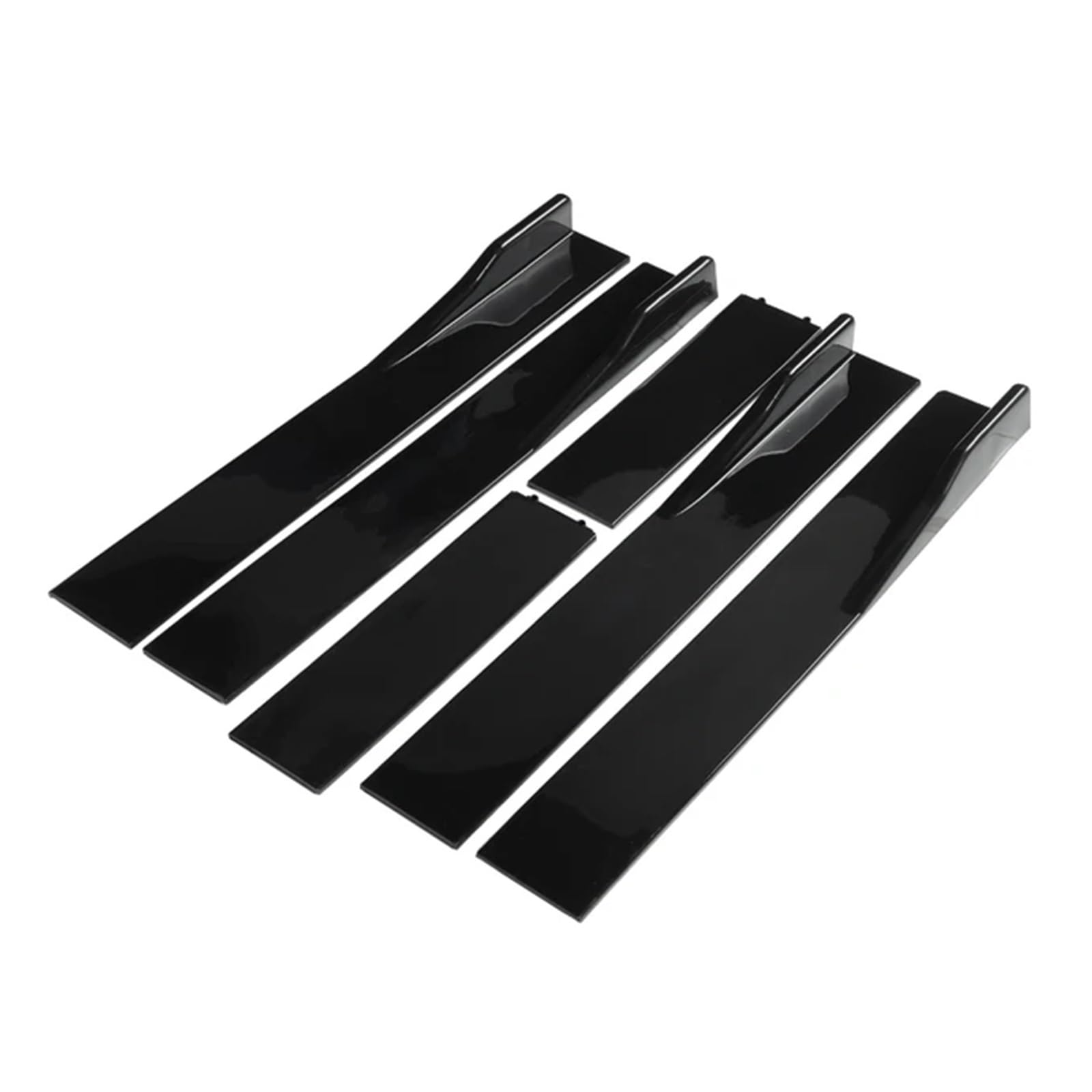 1 Paar 2M Universal Auto Seitenschweller Verlängerung Rocker Panels Lip Splitter Schwarz Kompatibel Für Civic Benz BMW ABS Auto ExteriorAccessories(D-Model Black) von CDQMTGCM
