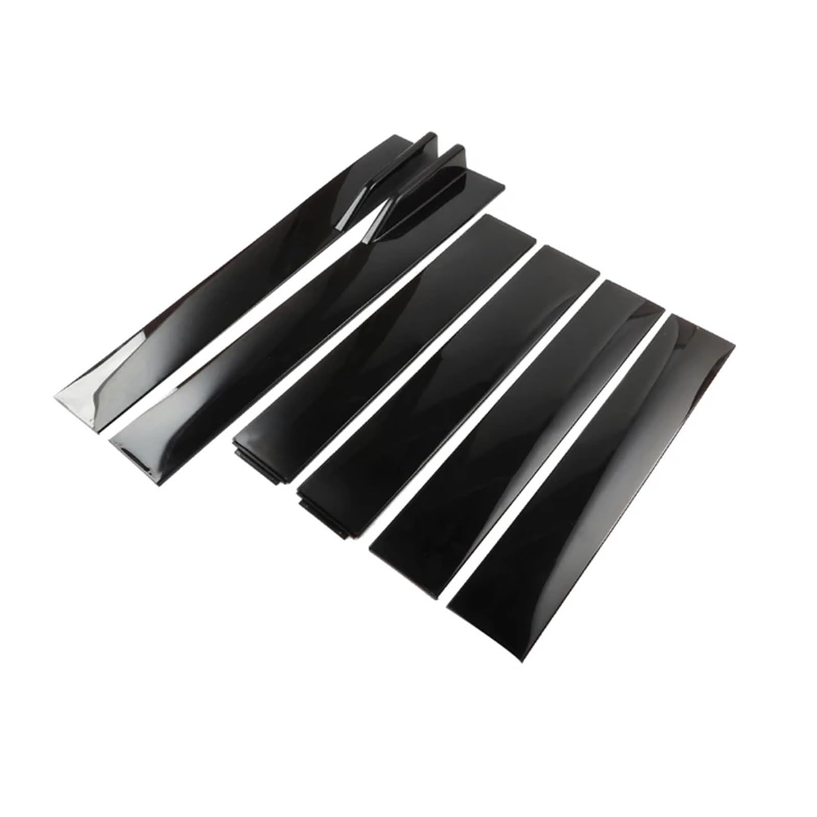 1 Paar 2M Universal Seitenschweller Verlängerung Schweller Lip Splitter Kompatibel Für Civic Benz BMW ABS Auto Außen Zubehör Auto Styling(A-Model Black) von CDQMTGCM