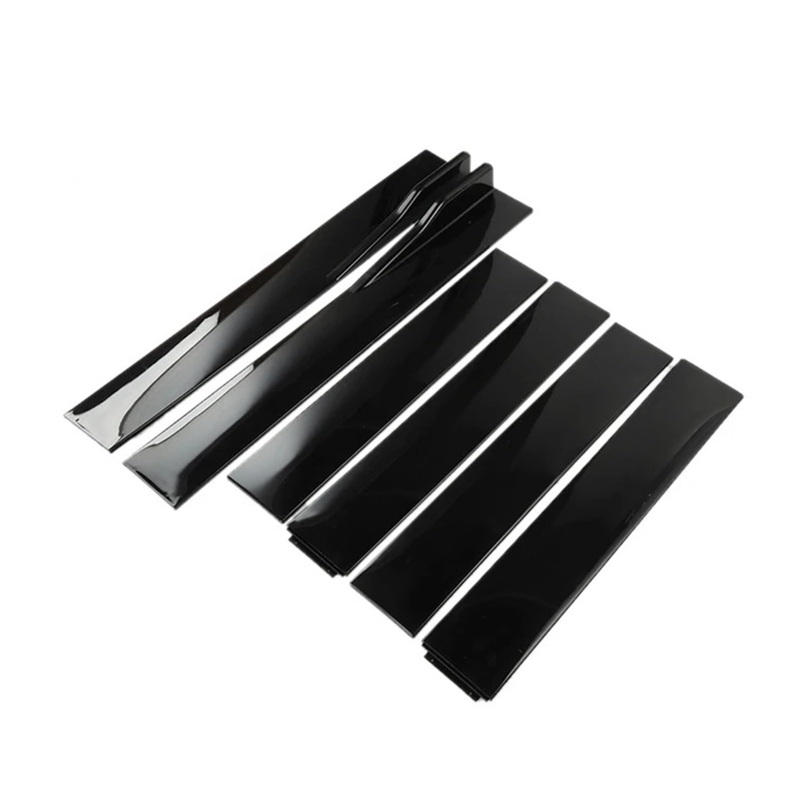 1 Paar 2M Universal Seitenschweller Verlängerung Schweller Lip Splitter Kompatibel Für Civic Benz BMW ABS Auto Außen Zubehör Auto Styling(B-Model Black) von CDQMTGCM