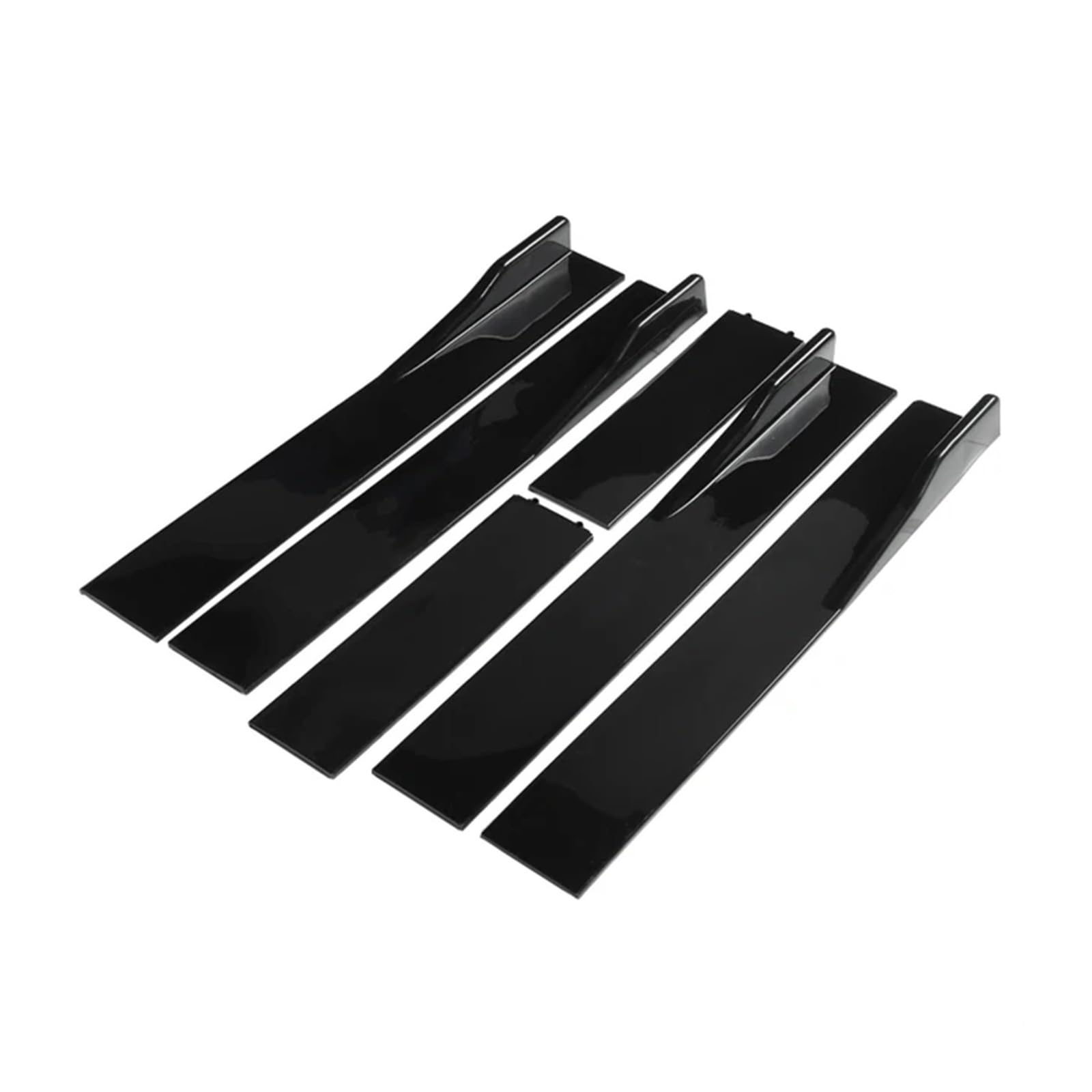 1 Paar 2M Universal Seitenschweller Verlängerung Schweller Lip Splitter Kompatibel Für Civic Benz BMW ABS Auto Außen Zubehör Auto Styling(D-Model Black) von CDQMTGCM