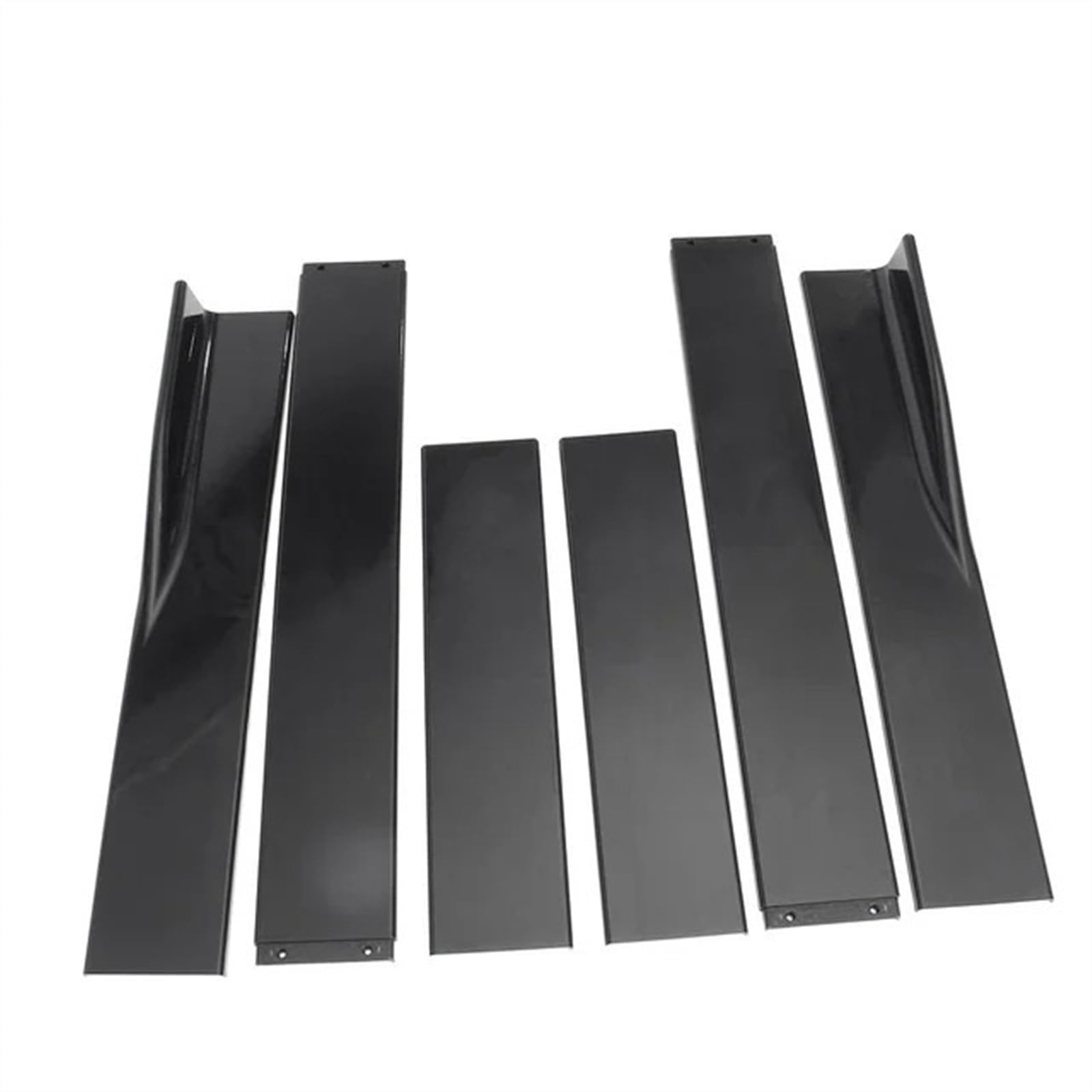 2,2 m Seitenschweller-Verlängerung, Rocker-Splitter, Diffusor-Winglet-Bodykit, Kompatibel Für 14–20 BMW F32 F33 F36 4er-Serie, Sportwagen-Zubehör(2.2M Black) von CDQMTGCM