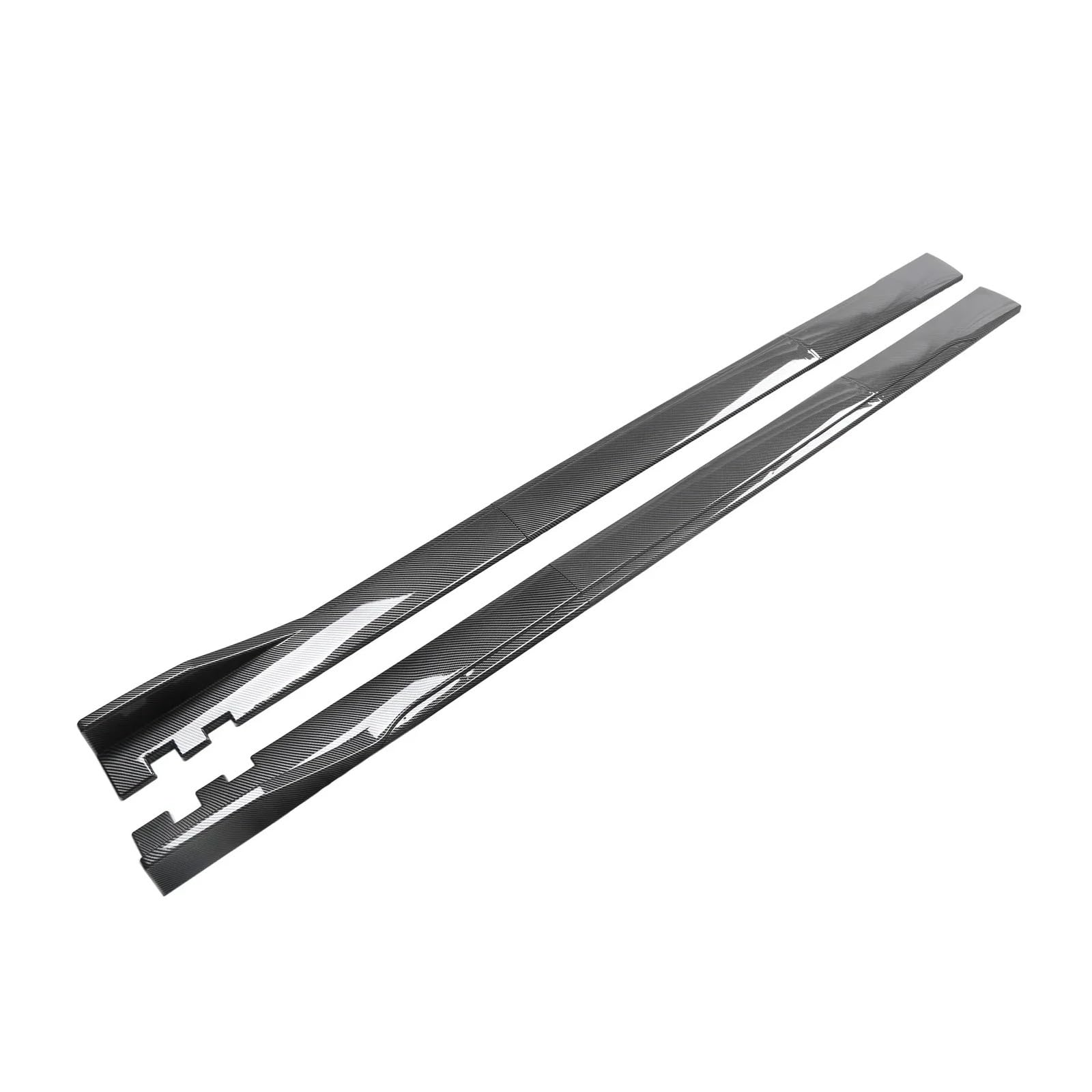 2 m/78,7 Zoll Universal-Seitenschwellerverlängerung, Kompatibel Für BMW, Kompatibel Für Benz/Toyota/Audi/Nissan/Honda/Wippschalter-Lippentrenner-Stoßstangenschutz(Carbon Fiber Look) von CDQMTGCM