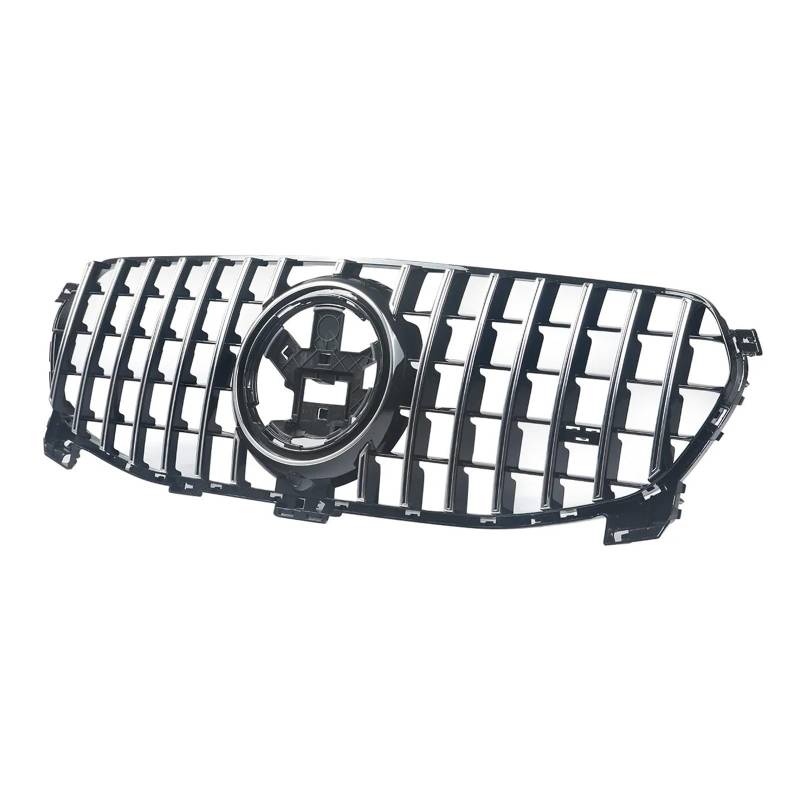 2020 2021 2022 Kühlergrill Frontgrill Stoßstange Grill Haube Mesh Kompatibel for Benz C167 X167 GLE350 300d 450 Zubehör(Chrome black) von CDQMTGCM