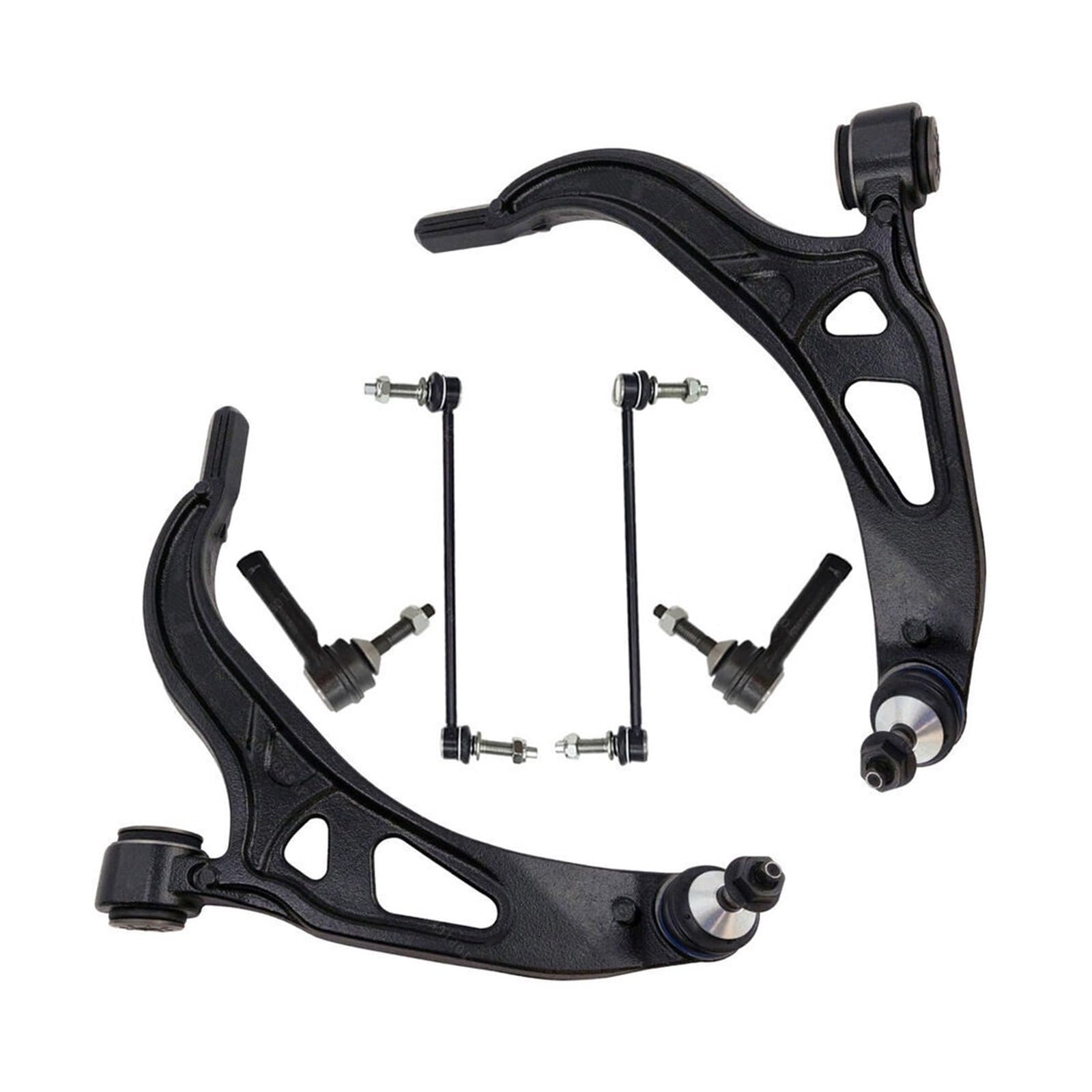 6-teilige Lenkungsaufhängungs-Kits, vorderer Querlenker, Kugelgelenk, Stabilisatorverbindungen, äußere Spurstangen, Kompatibel Für Ford Explorer 2011–2017 6-teilige Lenkungsaufhängungs-Kits, vorderer Querlenker, Kugelgelenk, Stabilisatorverbindungen, äußere Spurstangen, Kompatibel Für Ford Explorer 2011–2017 von CDQMTGCM
