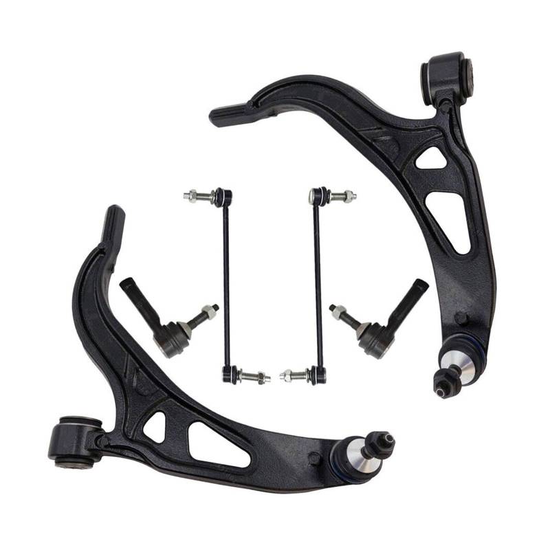 6-teilige Lenkungsaufhängungs-Kits, vorderer Querlenker, Kugelgelenk, Stabilisatorverbindungen, äußere Spurstangen, Kompatibel Für Ford Explorer 2011–2017 von CDQMTGCM