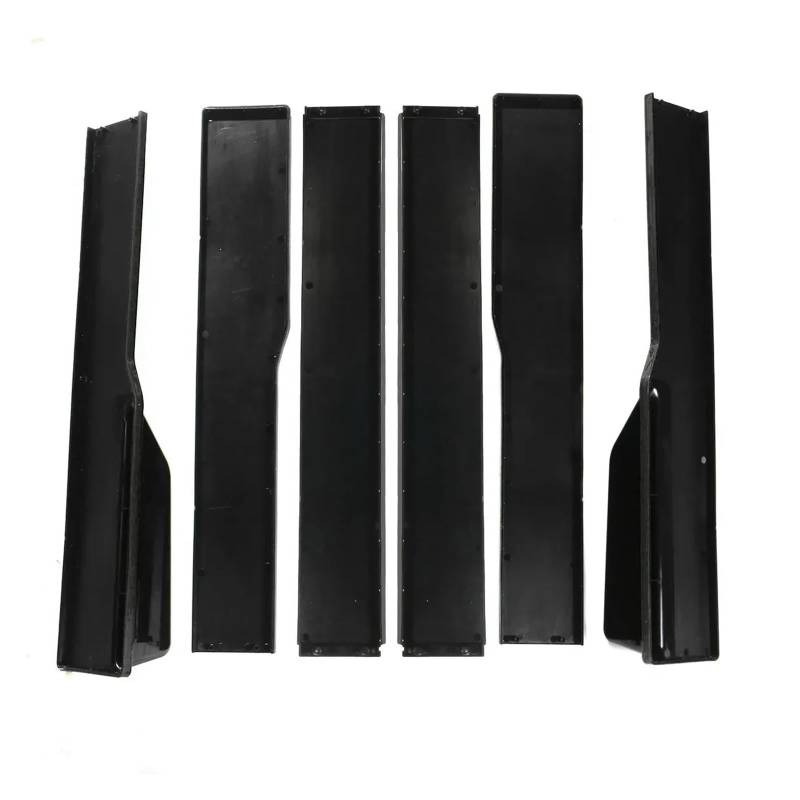 6x Auto-Seitenschweller-Erweiterungen, universelle Lippe, 2,2 m, Splitter-Lippe, Kompatibel Für Toyota Land Cruiser Prado 120, Kompatibel Für Lexus GX470 2003–2009(Black) von CDQMTGCM