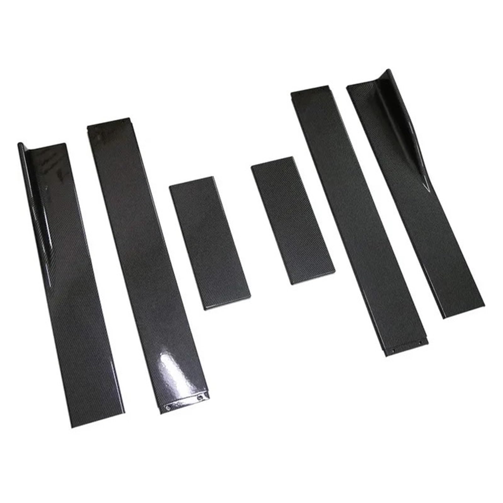 78,7" Seitenschweller-Verlängerungssatz, universell kompatibel für Subaru WRX STi 2000–2024, Schürzensplitter, Lippenflügel, Auto-Tuning-Zubehör(Carbon Fiber Look) von CDQMTGCM