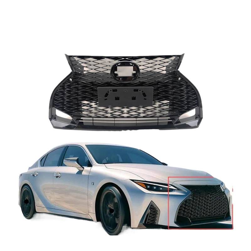 Auto-Frontgrill-Abdeckung, kompatibel for Lexus is300 is350 is500 2021–2024, Autozubehör, Body-Kit, Kühlergrill-Baugruppe 52112–53150 von CDQMTGCM