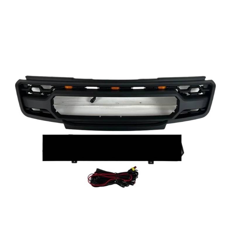 Auto-Frontstoßstangengrill mit Lichtern, kompatibel for X-Trail, kompatibel for Rogue T30 T31 09–13, Maskennetz, Kühlergrill, Body-Kit von CDQMTGCM