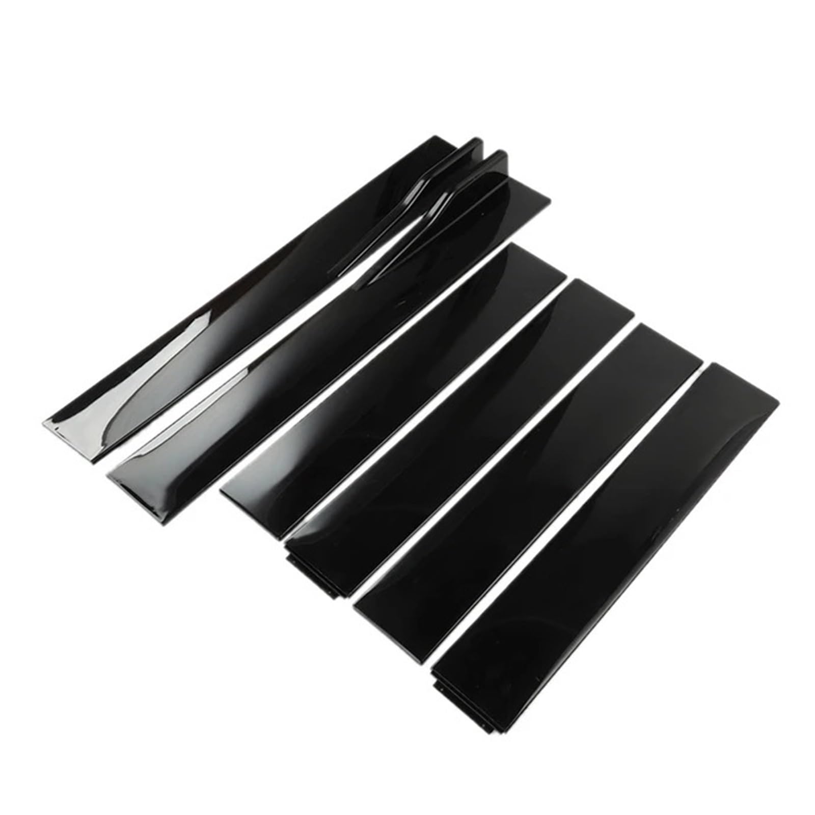 Autozubehör, 1 Paar 2 m, universelle Seitenschweller-Verlängerung, Schwellerverkleidungen, Lippensplitter, Kompatibel Für Civic, Benz, BMW, ABS, Autoaußenbereich(B-Model Black) von CDQMTGCM