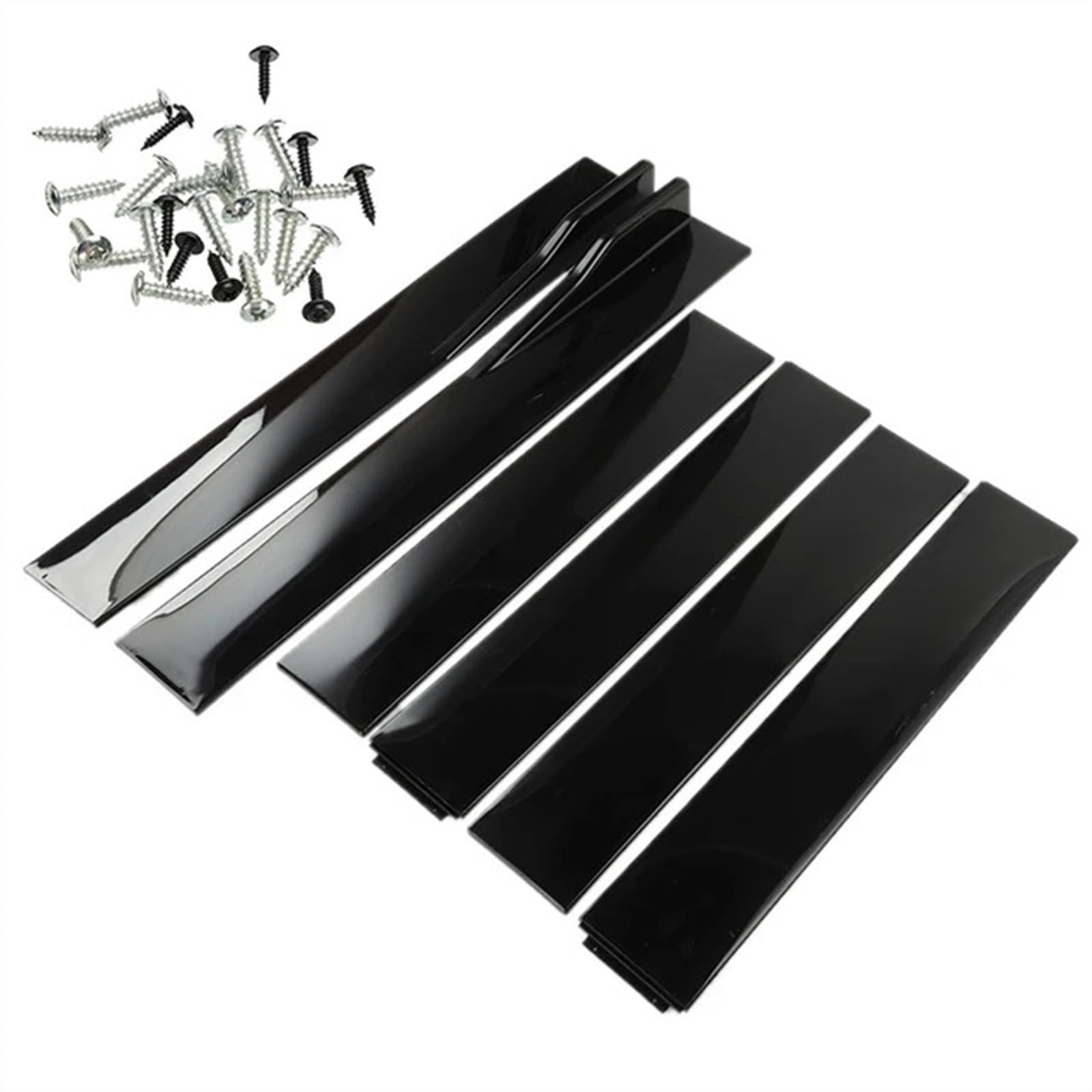 Autozubehör, 1 Paar 2 m, universelle Seitenschweller-Verlängerung, Schwellerverkleidungen, Lippensplitter, Kompatibel Für Civic, Benz, BMW, ABS, Autoaußenbereich(B-Model Black) von CDQMTGCM