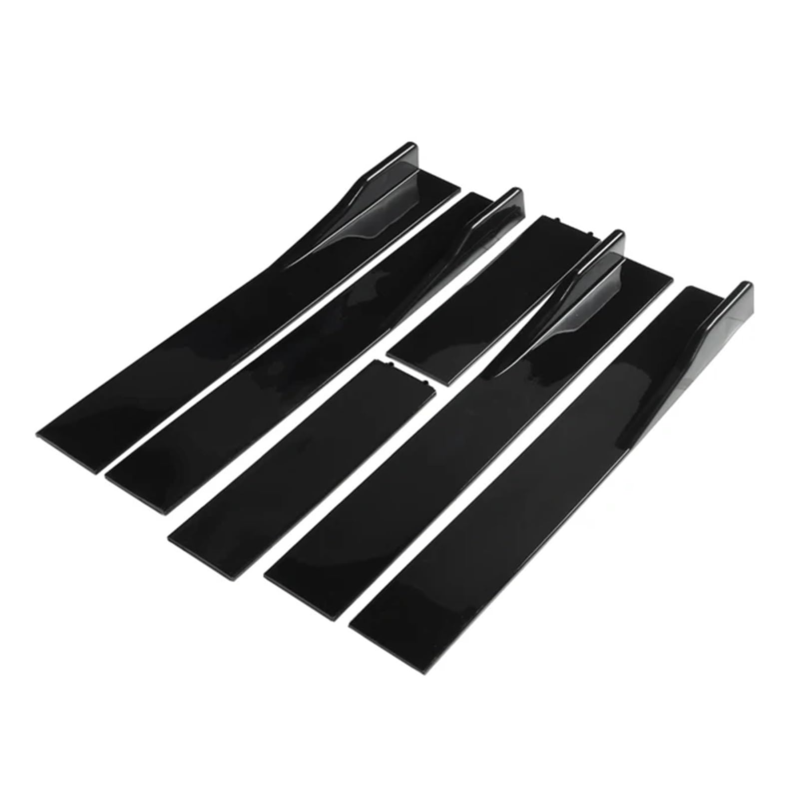 Autozubehör, 1 Paar 2 m, universelle Seitenschweller-Verlängerung, Schwellerverkleidungen, Lippensplitter, Kompatibel Für Civic, Benz, BMW, ABS, Autoaußenbereich(D-Model Black) von CDQMTGCM