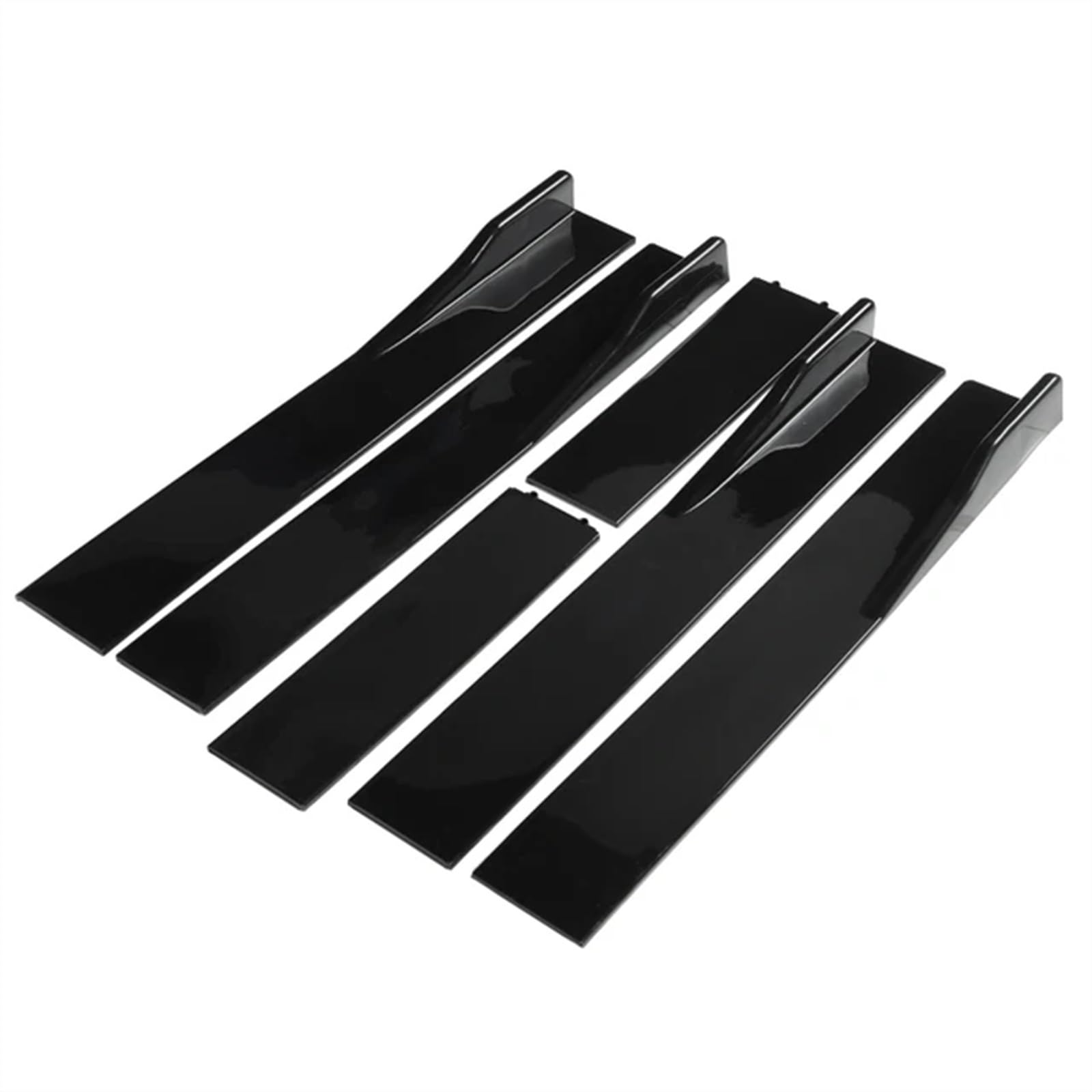 Autozubehör, 1 Paar 2 m, universelle Seitenschweller-Verlängerung, Schwellerverkleidungen, Lippensplitter, Kompatibel Für Civic, Benz, BMW, ABS, Autoaußenbereich(D-Model Black) von CDQMTGCM