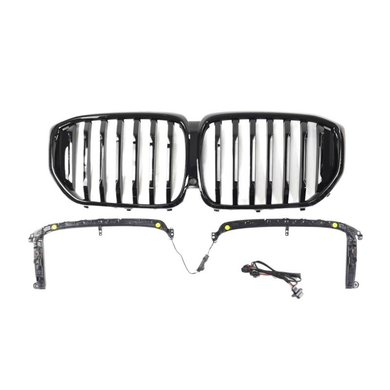 Ersatz-Frontstoßstangengrill, einzeiliges Gitternetz, vorderer Autogrill, kompatibel for X5 G05 2019–2022 von CDQMTGCM