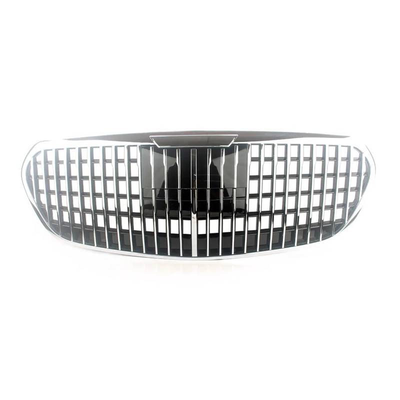 Front Racing Facelift Kühlergrill, oberer Grill, kompatibel for Benz W223 S-Klasse 2021 2022, kompatibel for Maybach-Stil(WIthout Camera Hole) von CDQMTGCM
