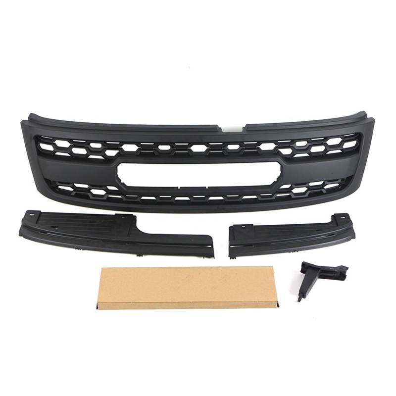 Grill Frontstoßstange Kühlergrill Modifikation Zubehör Dekoration Renngrill mit LED-Leuchten Kompatibel for PATROL Y61 2005-2020(Without lights) von CDQMTGCM