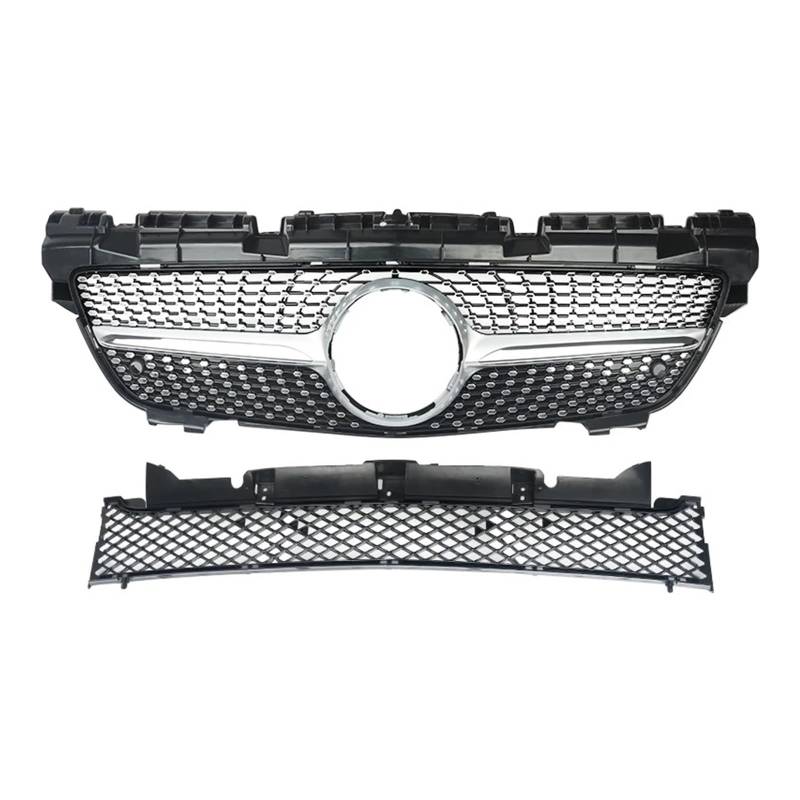 Kompatibel for Benz SLK-Klasse R172 2011–2015, vor dem Facelift, Stoßstangengrills, Diamant-Auto-Look, vorderer oberer und unterer Kühlergrill von CDQMTGCM