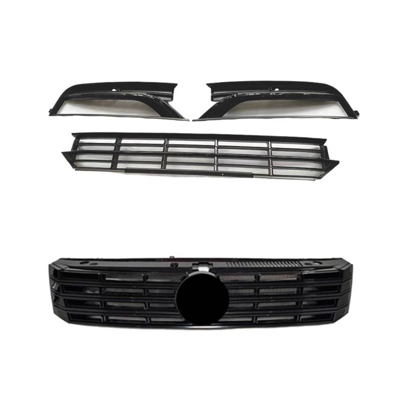 Kompatibel for passat b7 nordamerika 2013 Frontschürze Grill Nebelscheinwerfer abdeckrahmen Autozubehör accesorios para auto(Glossy black) von CDQMTGCM