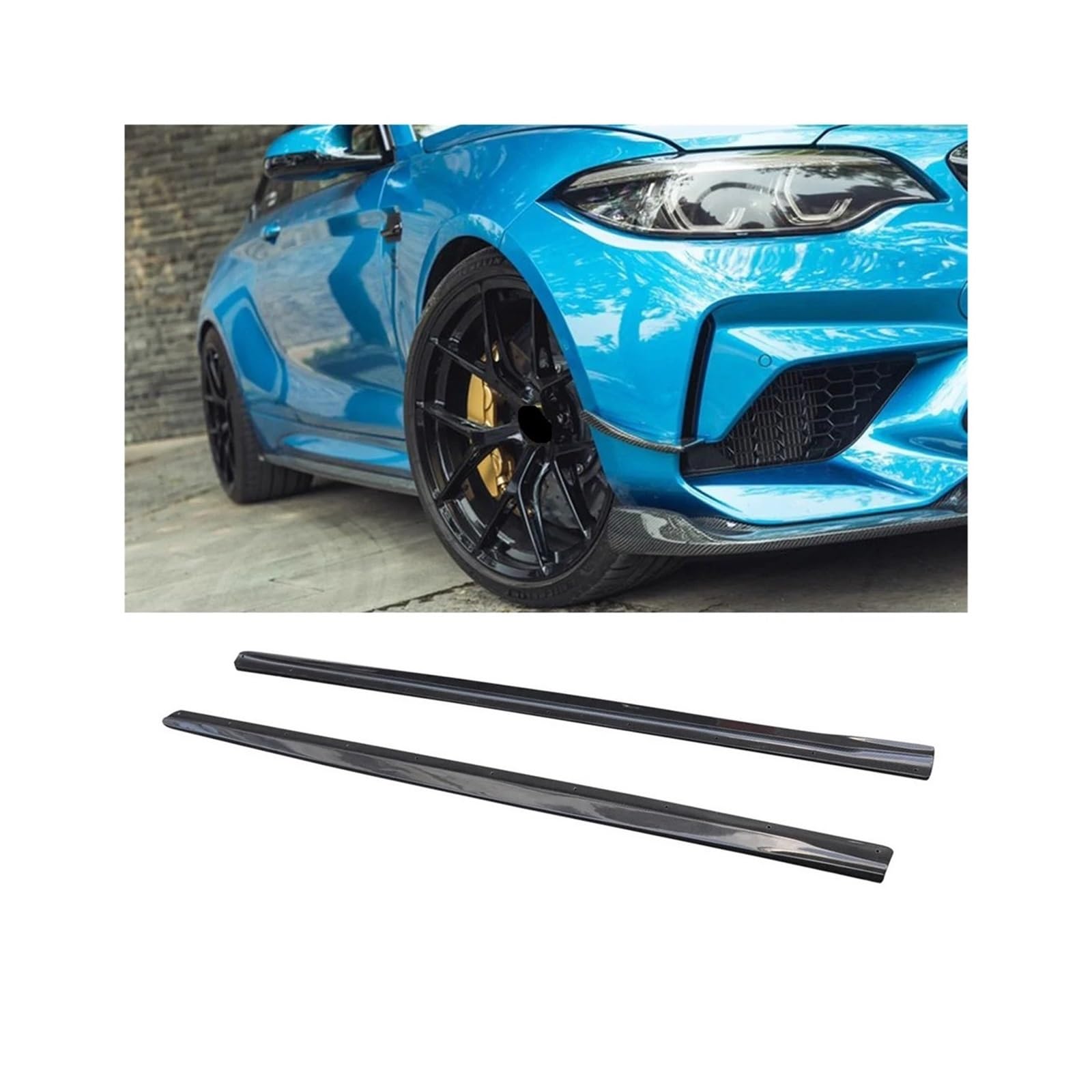Kompatibel für BMW 2er F87 M2 M2C 2015UP Carbon Seitenschweller Verlängerungslippenschürzen Auto-Tuning Kompatibel für BMW 2er F87 M2 M2C 2015UP Carbon Seitenschweller Verlängerungslippenschürzen Auto-Tuning von CDQMTGCM