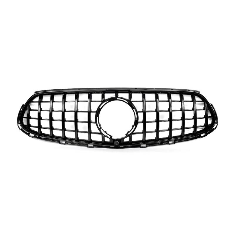 Komplett schwarzer Frontgrill, kompatibel mit Benz X254 GLC300 Sport Modell 2023–2024, Autozubehör von CDQMTGCM