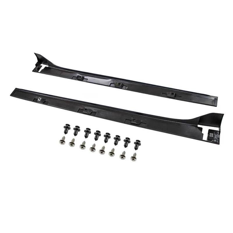 L+R Seitenschwellerverlängerung Type-R Kompatibel für Honda Civic 4-türige Limousine 2016-2019 Schwarz von CDQMTGCM