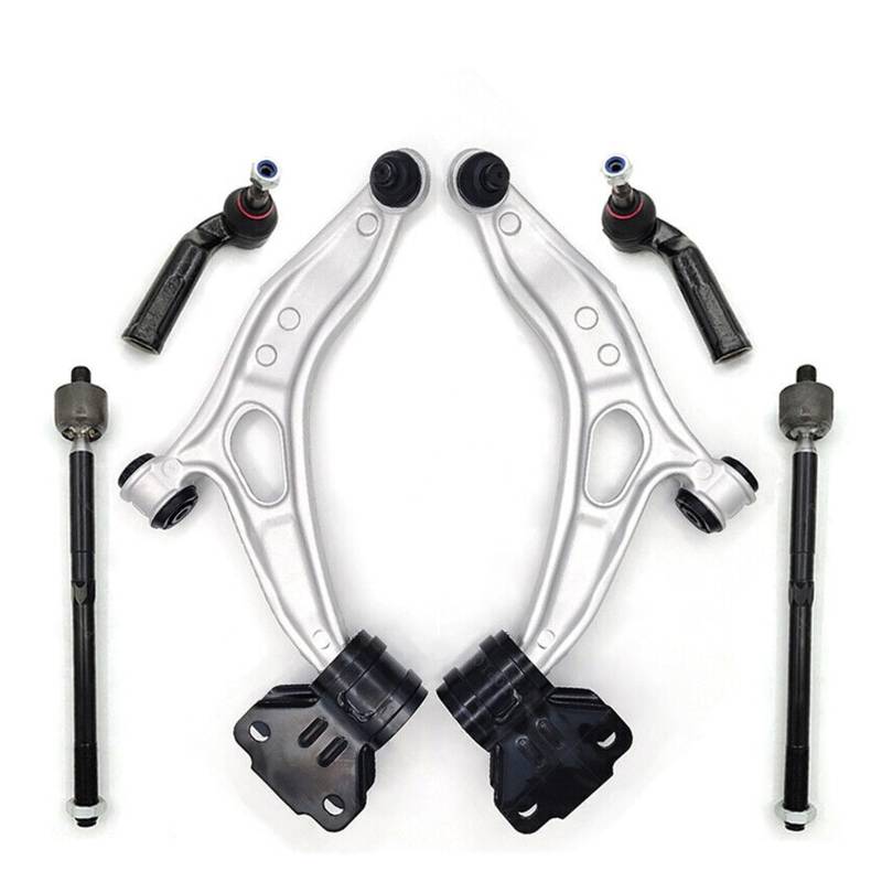 Lenkungsaufhängungssatz, vordere untere Querlenker und Kugelgelenk, Spurstangen, Endglieder, Kompatibel Für Ford C-Max Focus 2012 2013–2017 von CDQMTGCM