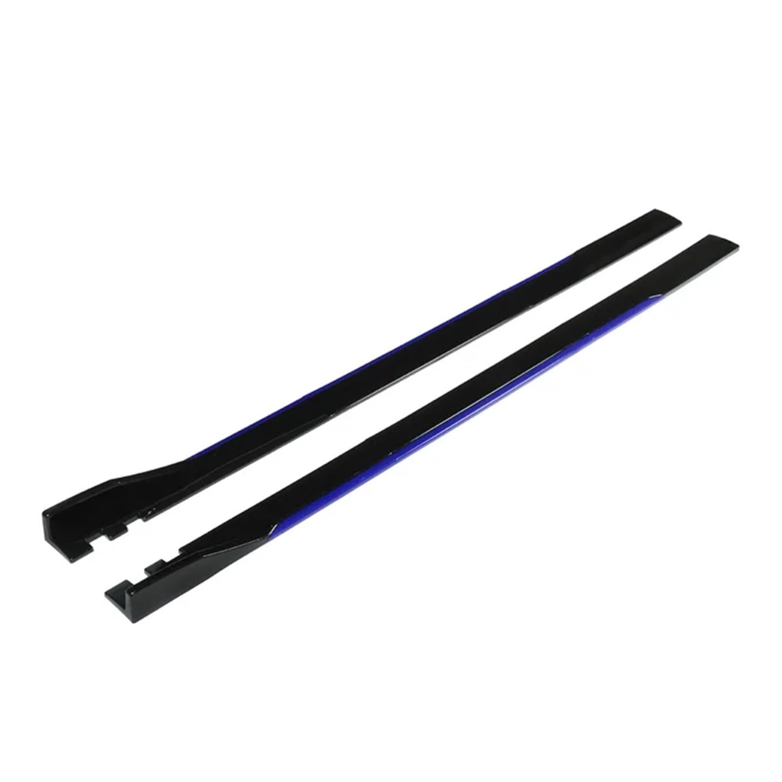Neue W205 Seitenschweller-Verlängerungs-Rocker-Splitter-Winglet-Flügel, kompatibel für Mercedes, kompatibel für Benz W205, W204, W203, W212, W213, W117, W176, Body Kit(Black blue) von CDQMTGCM