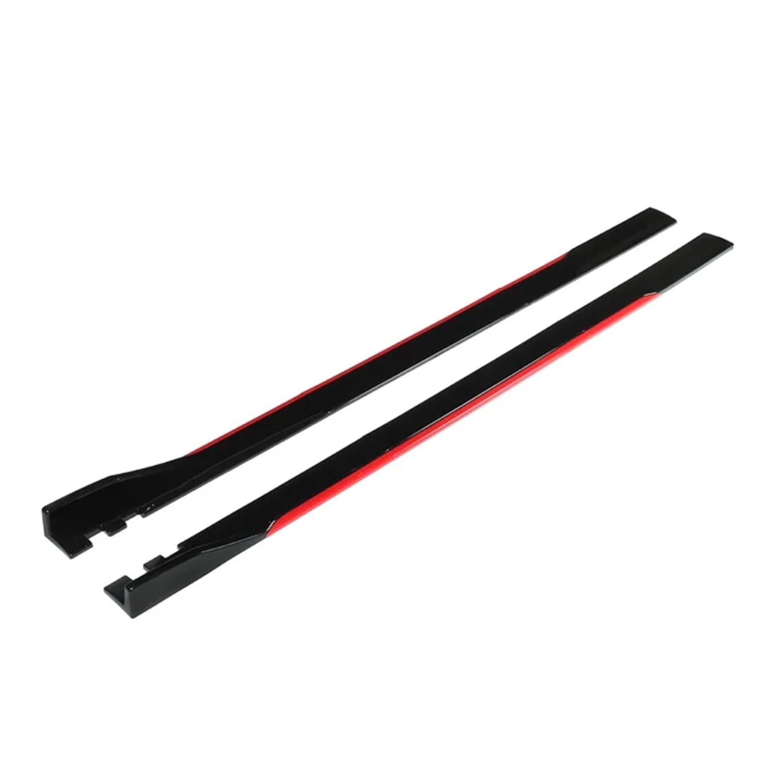 Neue W205 Seitenschweller-Verlängerungs-Rocker-Splitter-Winglet-Flügel, kompatibel für Mercedes, kompatibel für Benz W205, W204, W203, W212, W213, W117, W176, Body Kit(Black red) von CDQMTGCM