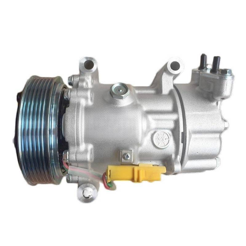 SD6V12 Auto Auto Ac Kompressor Kompatibel Für PEUGEOT 206 307 CITROEN C2 C3 BERLINGO 9655191680 9671456680 6453XJ 6453QG 6453QE 6453QH von CDQMTGCM