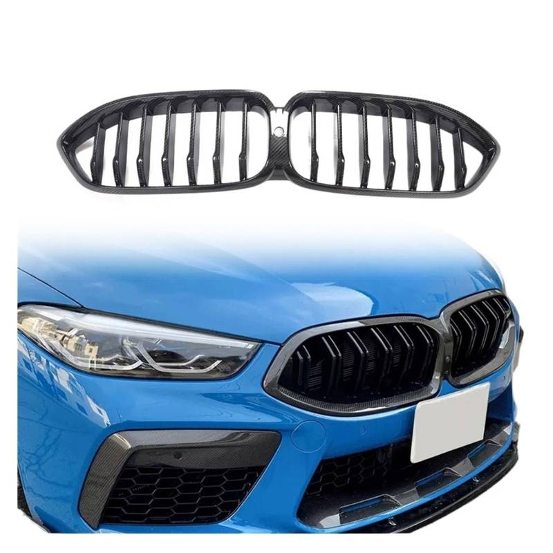 Trockener Carbon-Auto-Frontstoßstangengrill, kompatibel mit 8er-Serie G14 G15 G16 840i 2D 4D 2018–2022, Racing-Ersatz-Frontnierengrill von CDQMTGCM