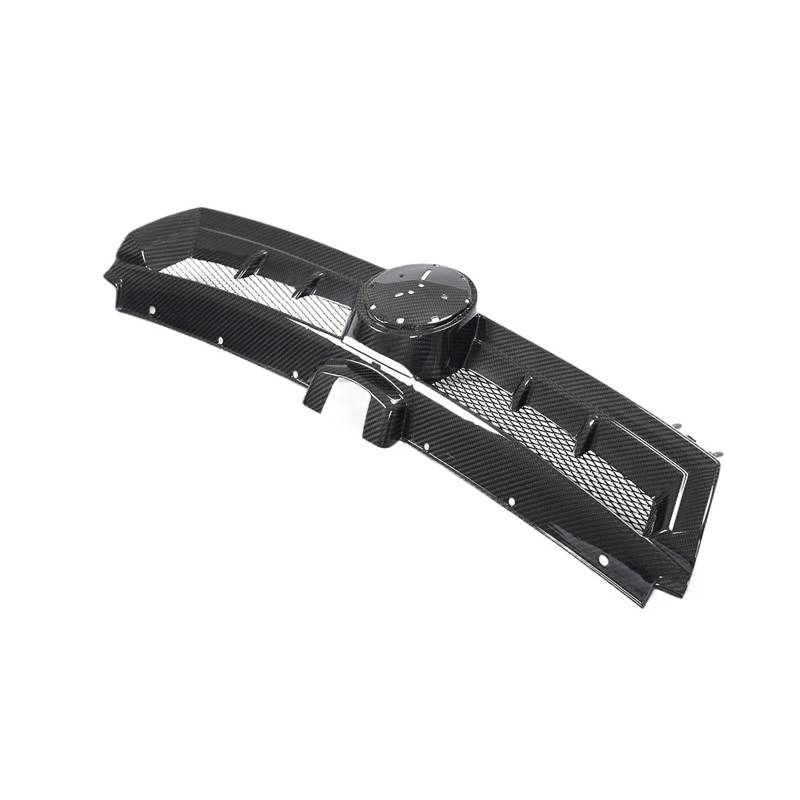 Trockener Kohlefaser-Frontstoßstangengrill 2014–2017, kompatibel mit Golf 7 MK7 4-Türer-Frontgrill von CDQMTGCM