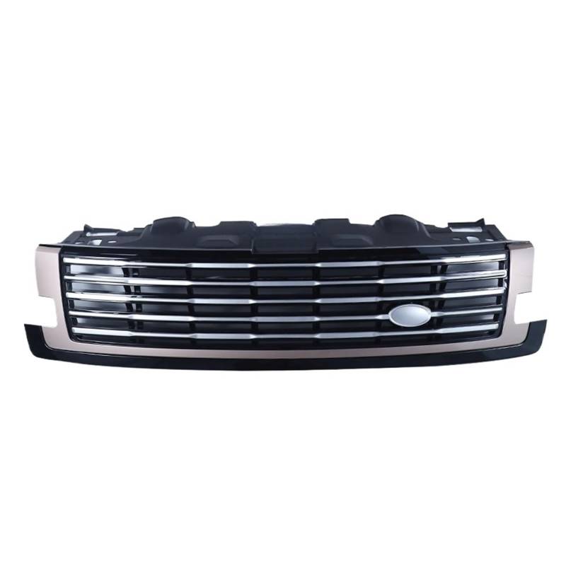 Vorderer Kühlergrill, oberer Renngrill, kompatibel mit Range Rover Vogue L460 2023 2024 2025, Netzgitter(Golden frame) von CDQMTGCM