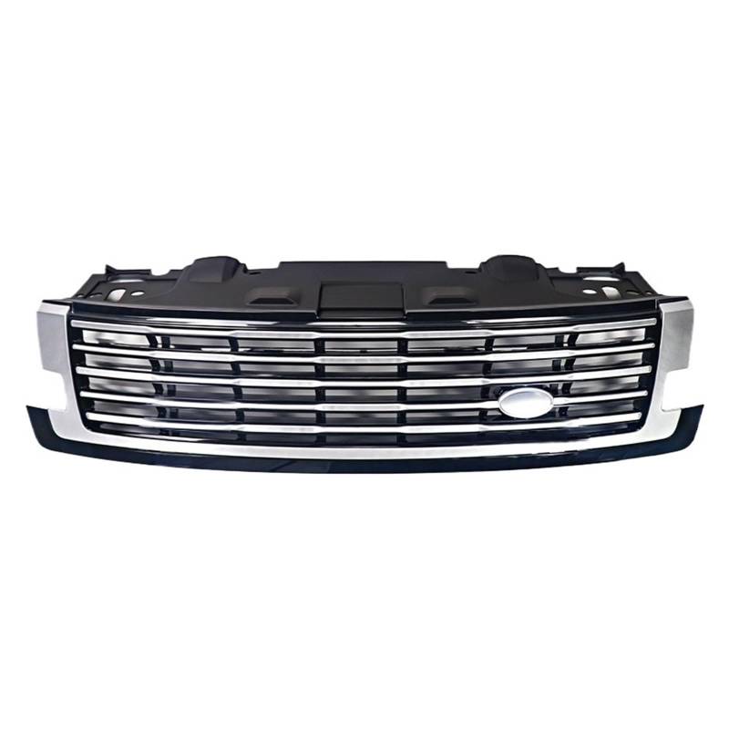 Vorderer Kühlergrill, oberer Renngrill, kompatibel mit Range Rover Vogue L460 2023 2024 2025, Netzgitter(Silver frame) von CDQMTGCM