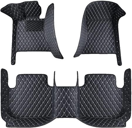 CDQSC Maßgeschneiderte Fußmatten Compatible für BMW X6 G06 2019-2023, Wasserdicht, rutschfest, Vollständige Abdeckung, Allwetter-Schutz, Luxus-Innenraum,B/BlackBeige von CDQSC