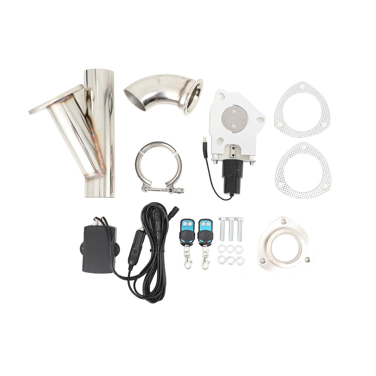 CDZHLTG Elektrisch Klappenauspuff 2.25 57mm Auspuffklappe Edelstahl Klappen Klappensteuerung-System Auspuff Exhaust Cut Out Abgasklappe Komplettset mit Fernbedienung CDZHLTG Elektrisch Klappenauspuff 2.25 57mm Auspuffklappe Edelstahl Klappen Klappensteuerung-System Auspuff Exhaust Cut Out Abgasklappe Komplettset mit Fernbedienung von CDZHLTG