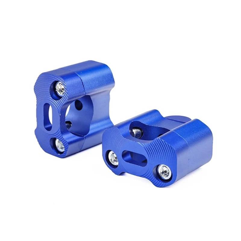 1 Paar CNC 22mm 28mm Offroad-Motorrad Lenkerklemmen Lenkererhöhung Adapter Für 7/8" 1-1/8 Motorrad(22mm blue) von CEHAKDLRI