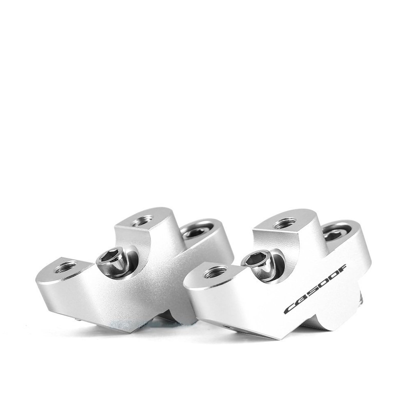 FÜR CB 500 F CB500F 2013-2017 CB300F CB400F Motorrad Zubehör Riser Heben Lenker Clamp Lenker Riser(Silver) von CEHAKDLRI