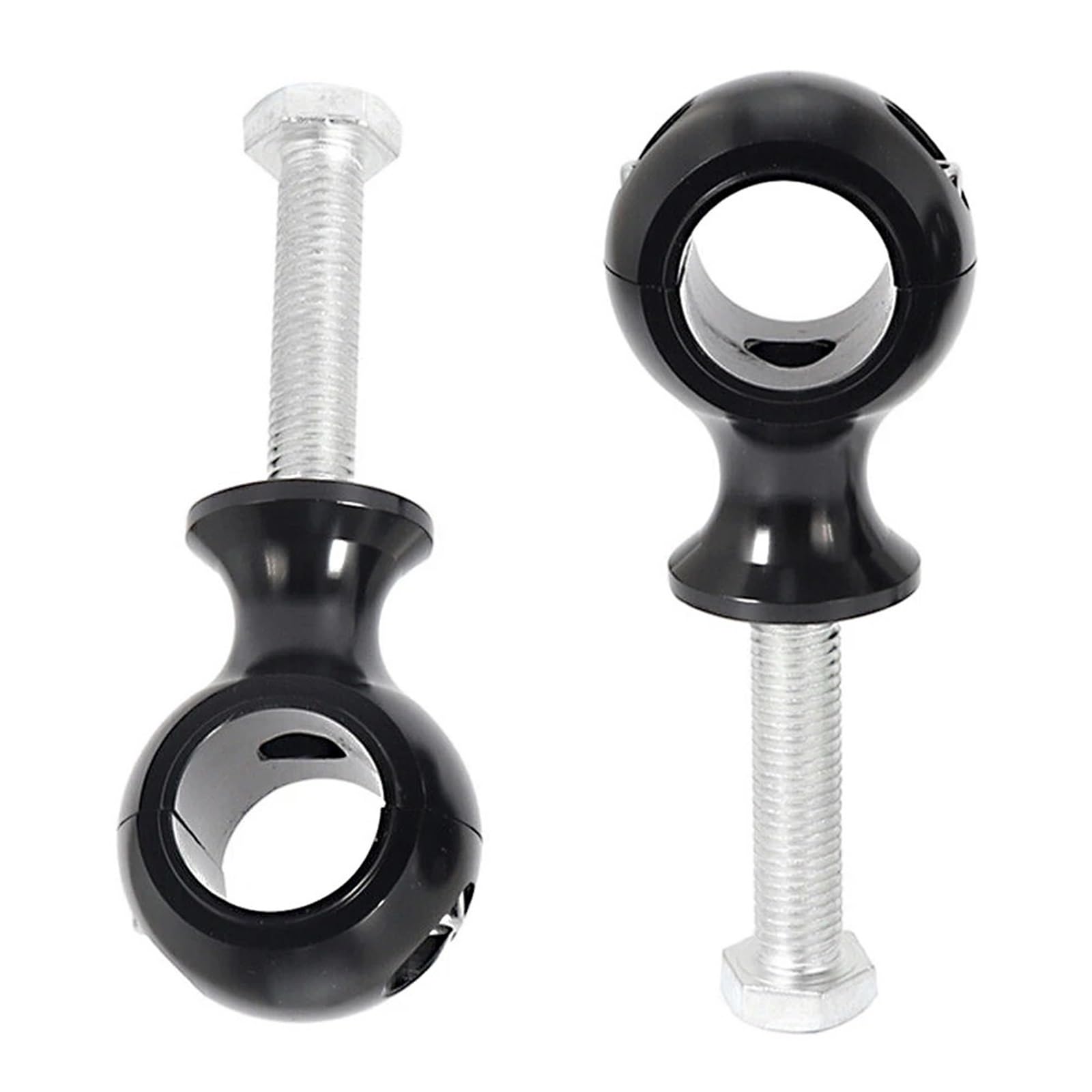 Für 1 "25mm 7/8" 22mm Motorrad Lenker Bar Steigleitungen Halterung Clamp Universal(Black 22mm) von CEHAKDLRI