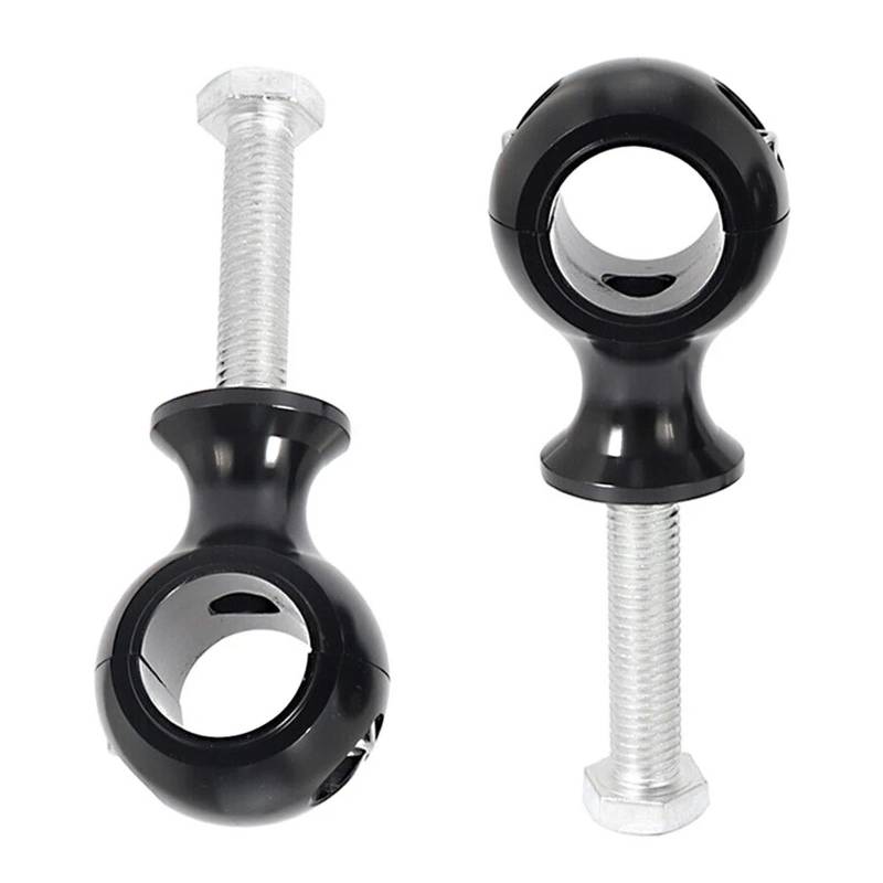 Für 1 "25mm 7/8" 22mm Motorrad Lenker Bar Steigleitungen Halterung Clamp Universal(Black 22mm) von CEHAKDLRI