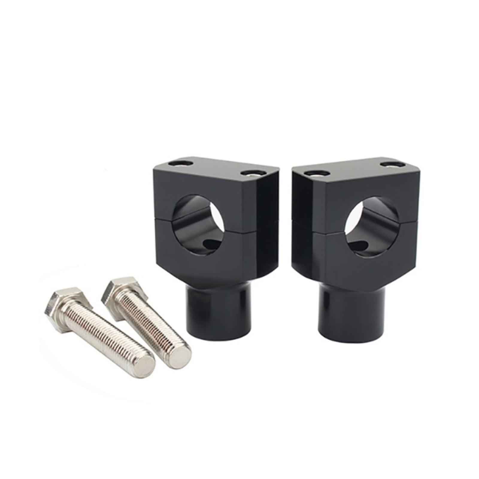 Für 1 Paar Universal Lenker Riser Kit Montage Clip Aluminium Motorrad 22mm 25mm Handleb(22mm Black) von CEHAKDLRI