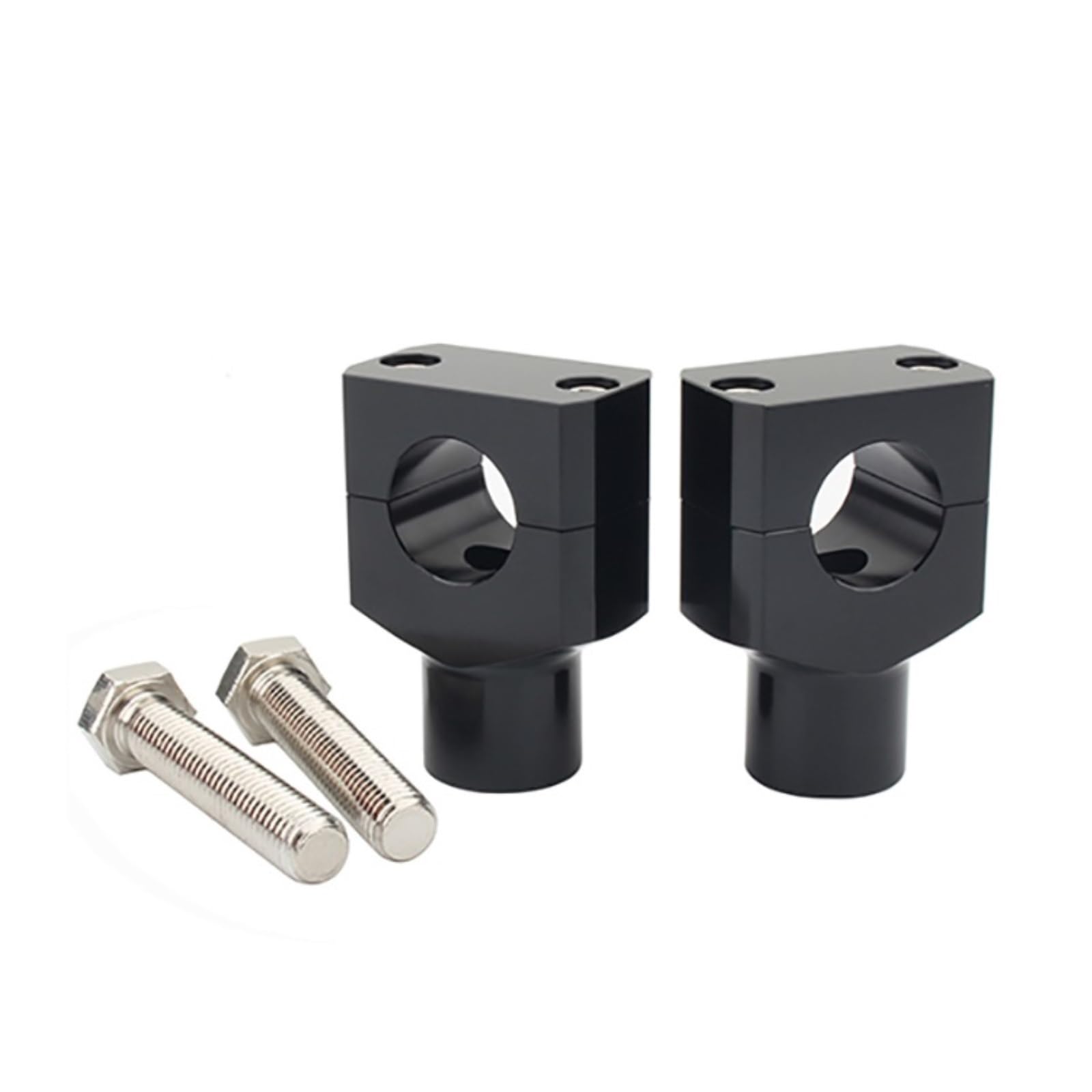 Für 1 Paar Universal Lenker Riser Kit Montage Clip Aluminium Motorrad 22mm 25mm Handleb(25mm Black) von CEHAKDLRI