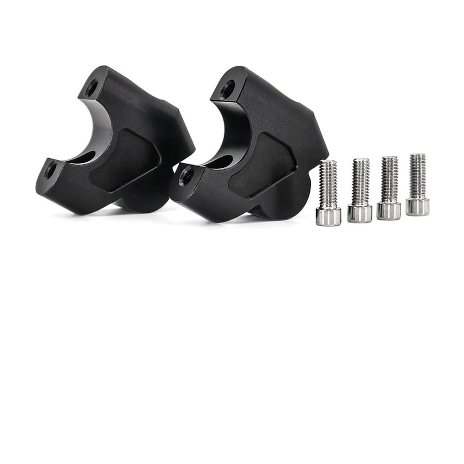 Für CB650R CB650 R 2019- CB 650 R Lenkererhöhung Clamp Aluminium Riser Kit Adapter Hubhöhe 35mm Bremsschlauchverlängerung(Black- No Logo) von CEHAKDLRI