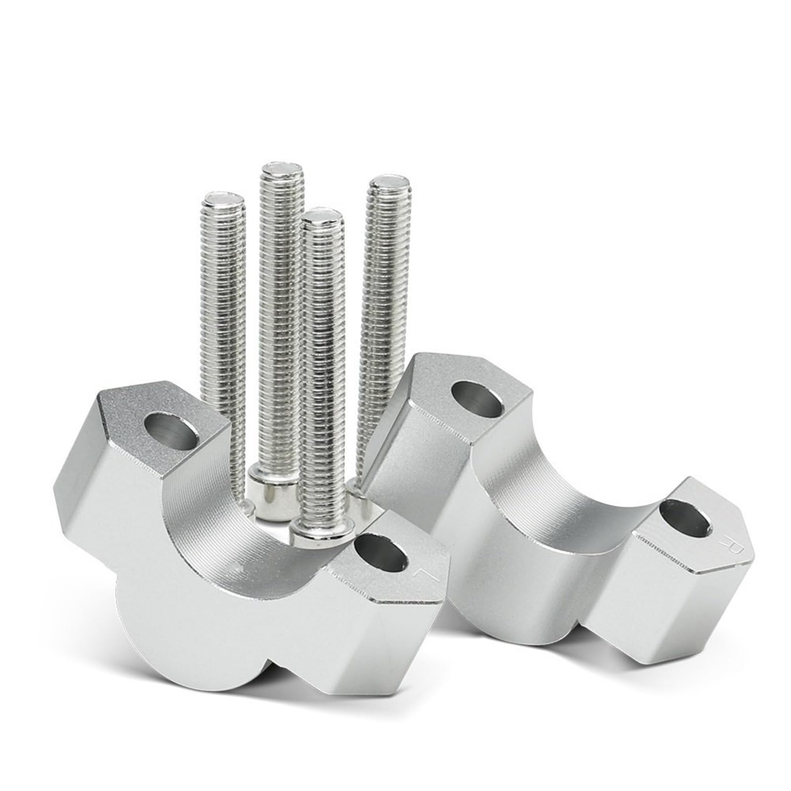 Für F 900 GS F900 GS ADV 2023-Motorrad Abenteuer Lenker Steigleitungen Höhe Griff Bar Clip Montieren Riser Adapter ATV(Silver) von CEHAKDLRI