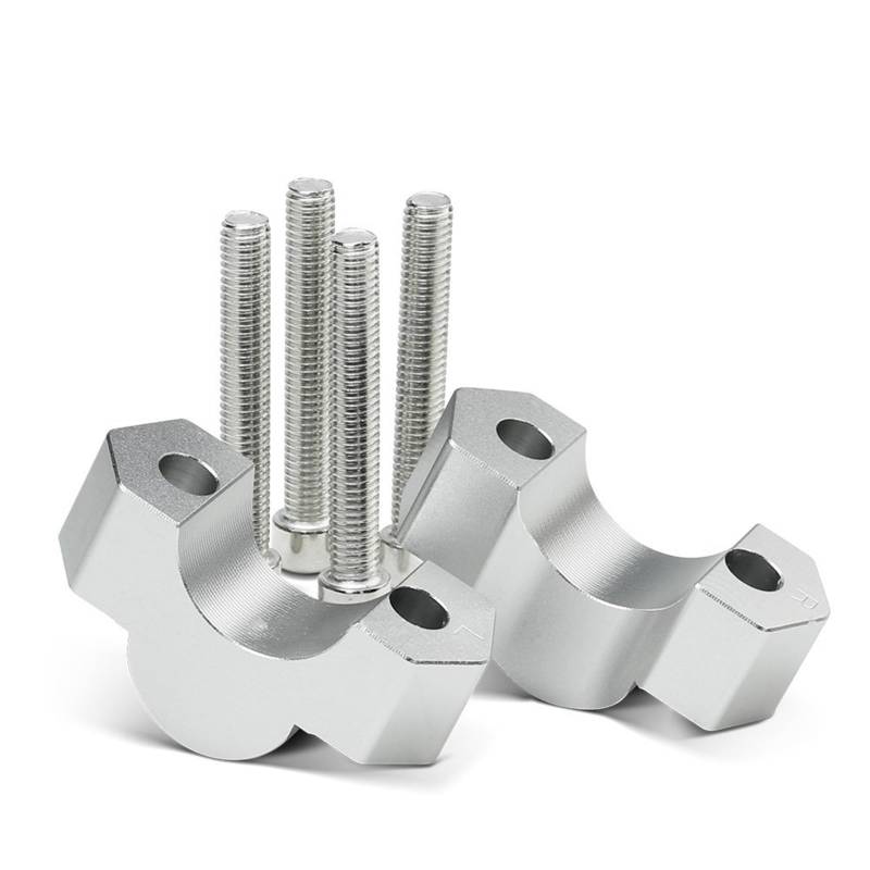 Für F 900 GS F900 GS ADV 2023-Motorrad Abenteuer Lenker Steigleitungen Höhe Griff Bar Clip Montieren Riser Adapter ATV(Silver) von CEHAKDLRI