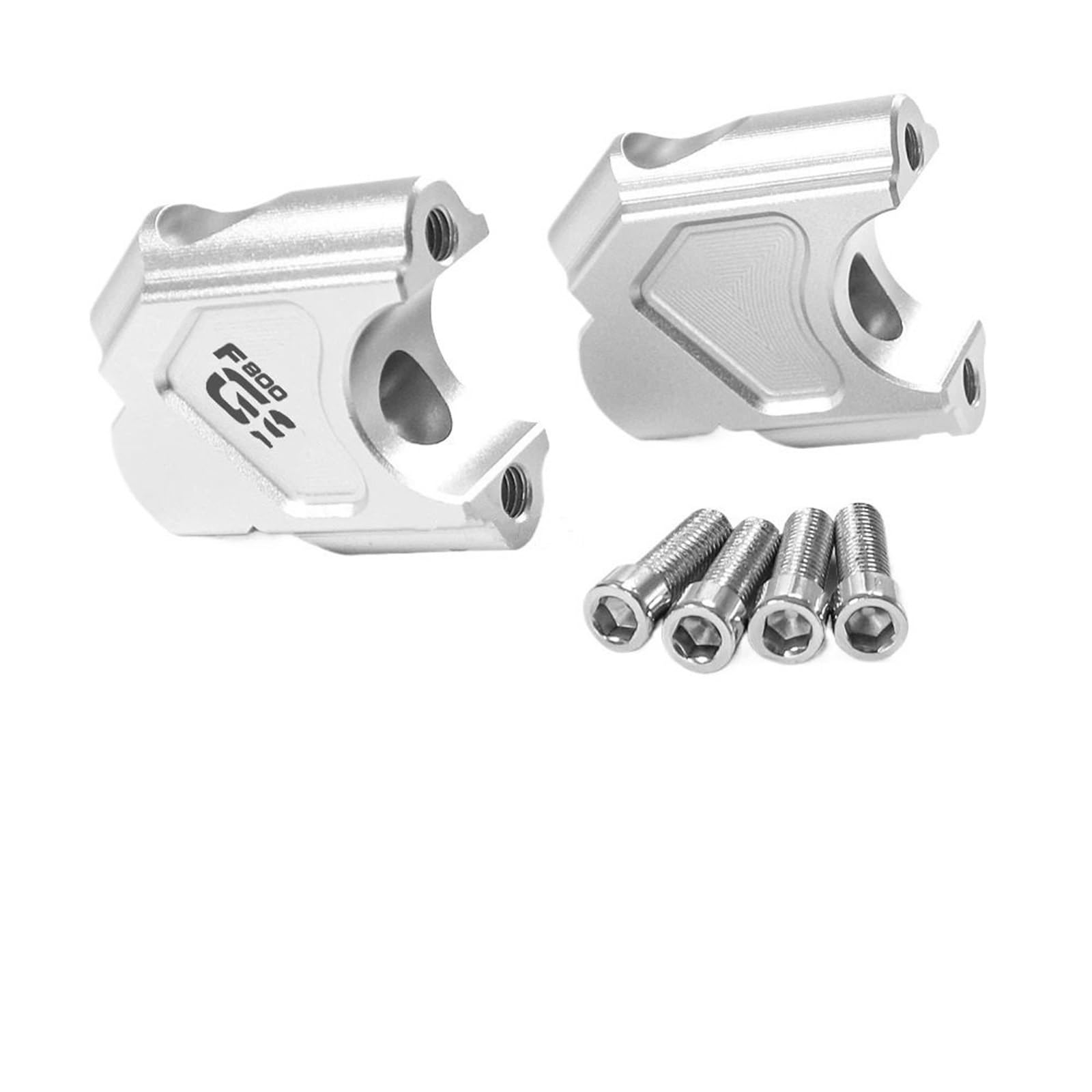 Für F800GS F800GT F 800 GS ADV F 800 GT Motorrad Lenker Riser Griff Bar Clamp Verlängern Montieren Lift Riser(Silver-F800GS) von CEHAKDLRI