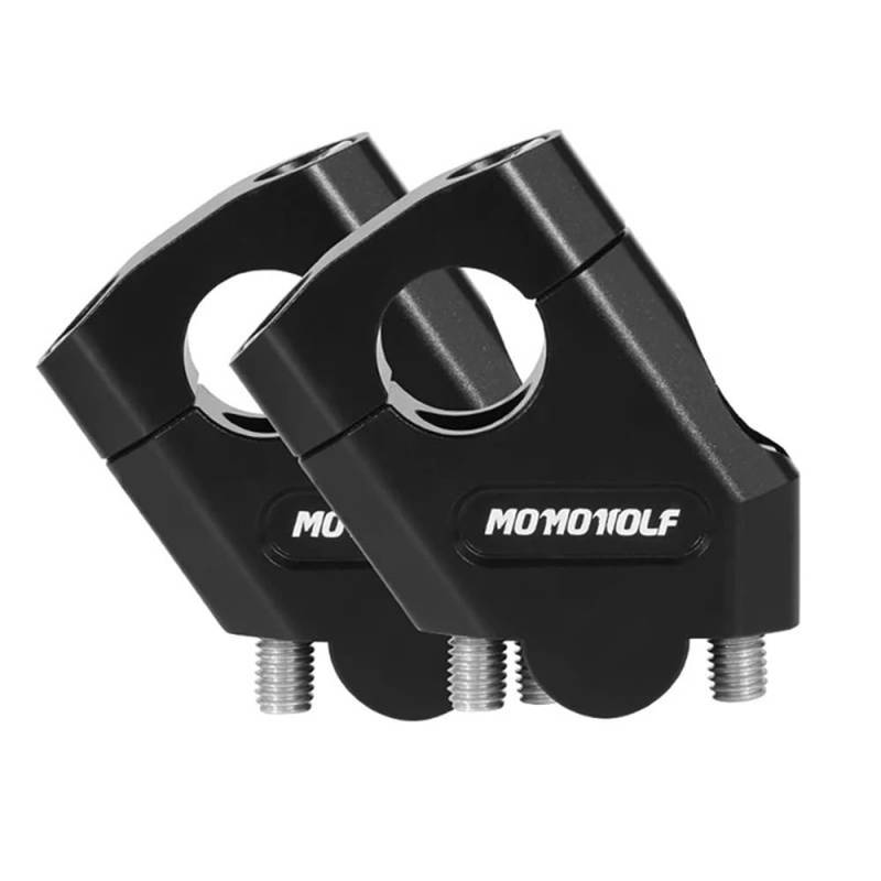 Für FZ6 S2 FAZER 600 FZ 6 FAZER600 Aluminium-Lenkererhöhung Riser Bar Klemmhalterung 3 Farben Motorradzubehör(22mm Black) von CEHAKDLRI