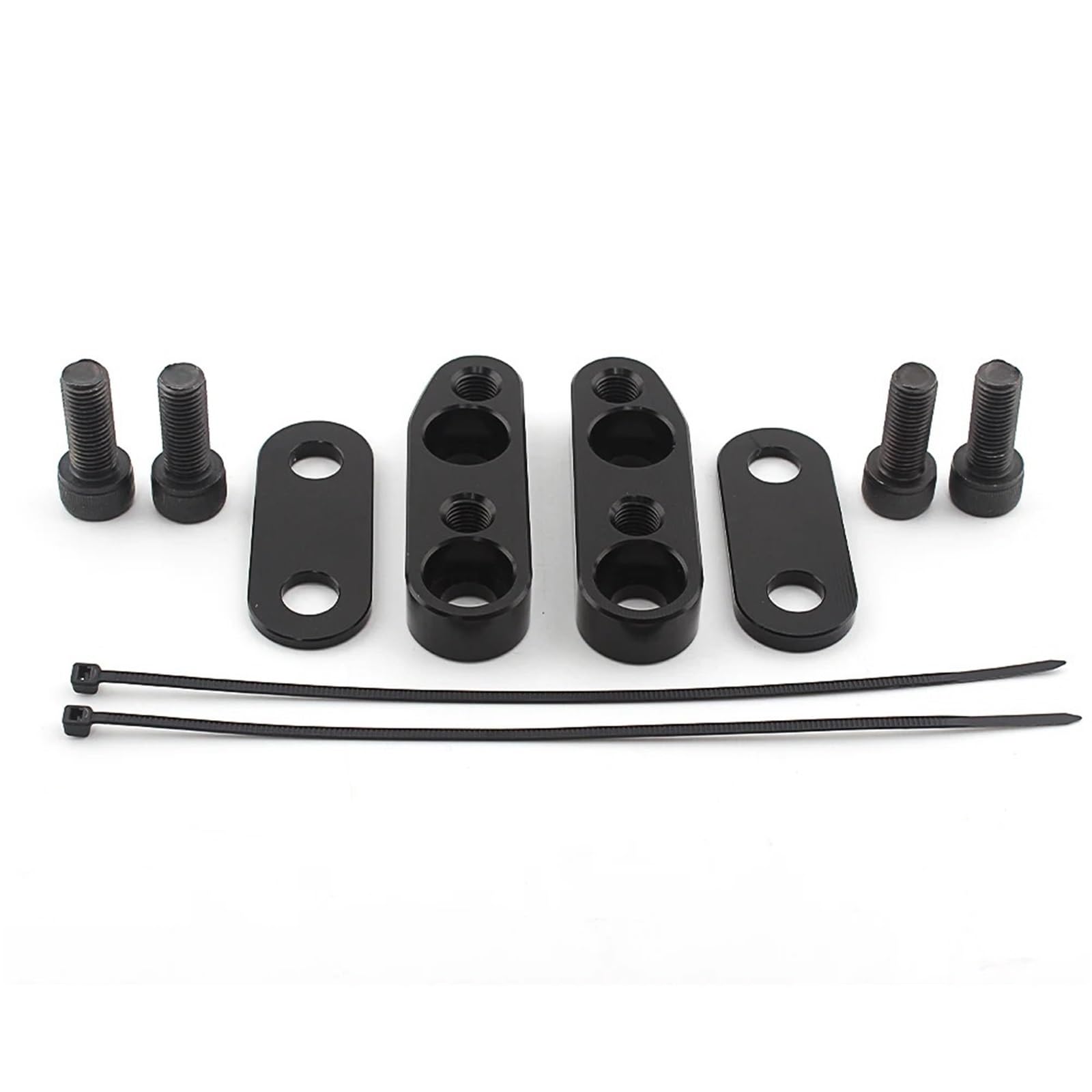 Für GL1800 GL 1800 F6B 2001-2017 Moto Zubehör Motorrad Griff Bar Klemmen Montieren Lenker Steigleitungen Adapter(Black) von CEHAKDLRI