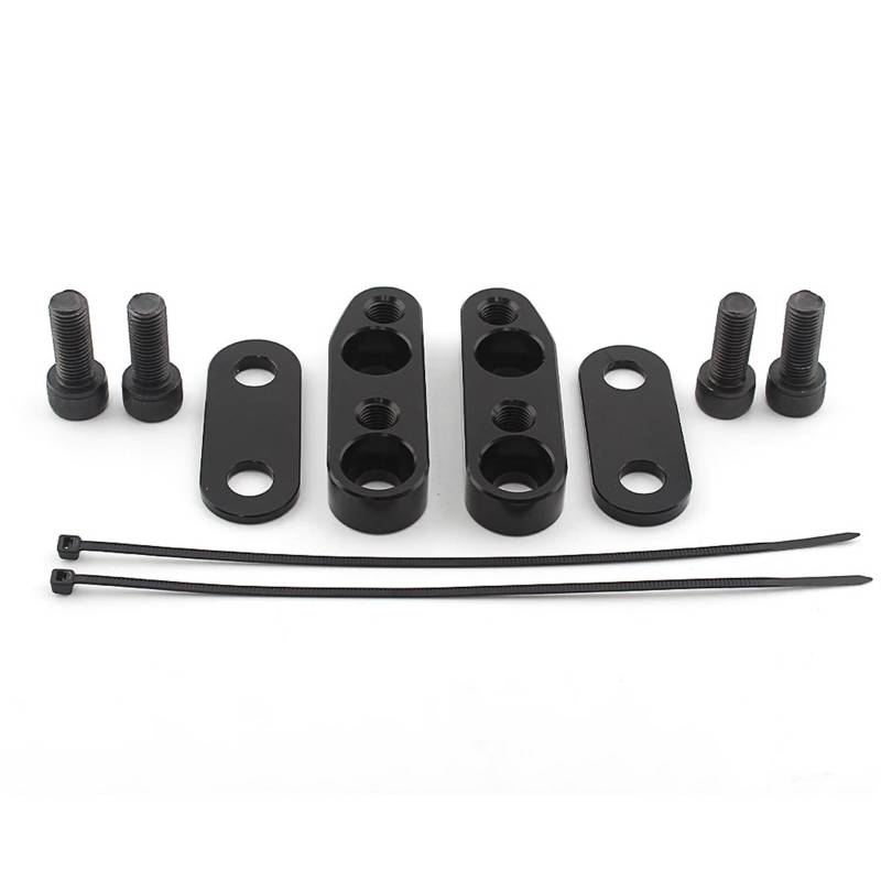 Für GL1800 GL 1800 F6B 2001-2017 Moto Zubehör Motorrad Griff Bar Klemmen Montieren Lenker Steigleitungen Adapter(Black) von CEHAKDLRI