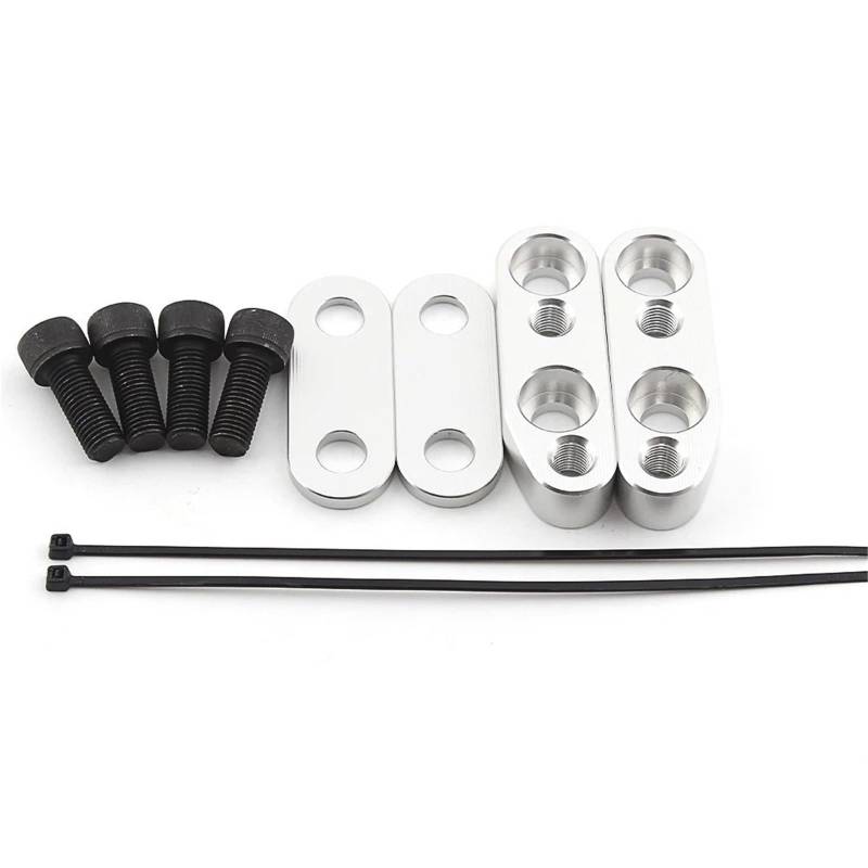Für GL1800 GL 1800 F6B 2001-2017 Moto Zubehör Motorrad Griff Bar Klemmen Montieren Lenker Steigleitungen Adapter(Silver) von CEHAKDLRI